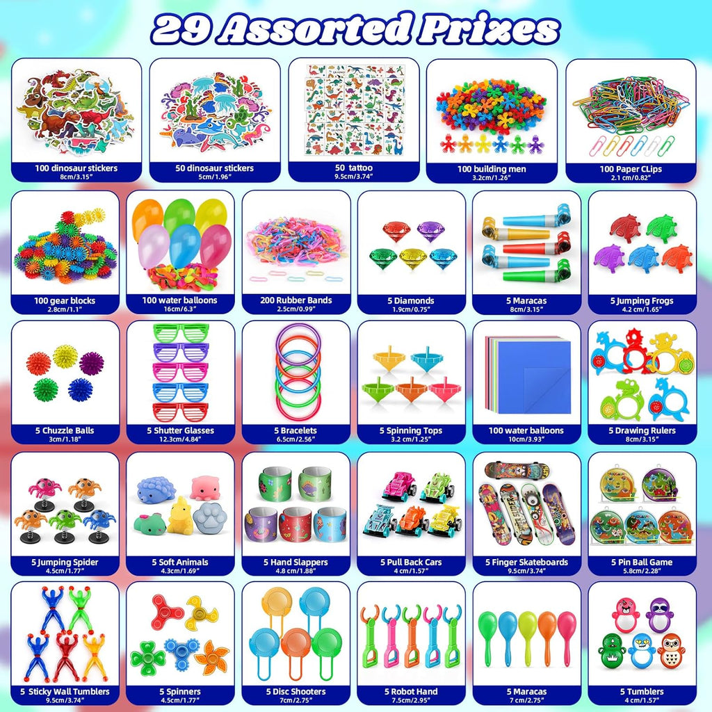 1000PCS Carnival Prizes Prize Box Toys Pinata Fillers Goodie Bag Toys Bulk E203