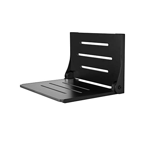 Black Folding Wall Mount Shower Bench Seat Z57875