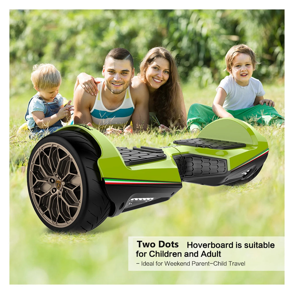 Green 6.5" Off Road Two-Wheel Electric Scooter W2715
