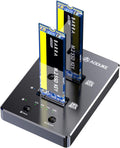 Dual-Bay NVME/SATA SSD Enclosure with Offline Clone V84709
