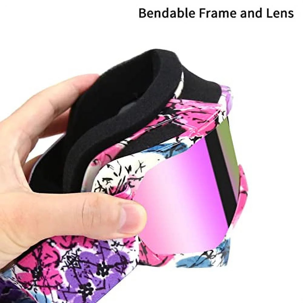 Pink Motocross Motorcycle Goggles Q72637