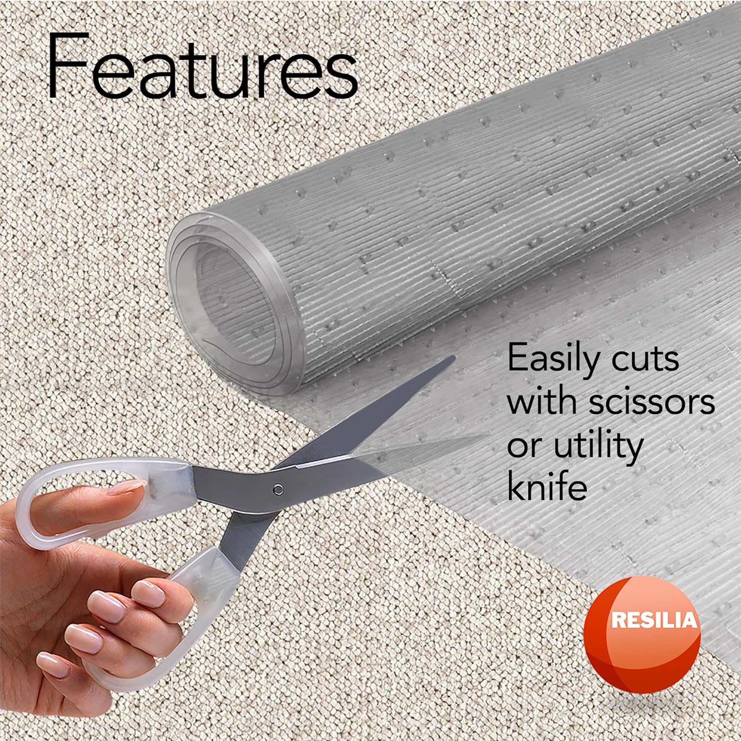 Clear Vinyl Plastic Floor Runner, 27 Inches Wide x 12 Feet Long D218