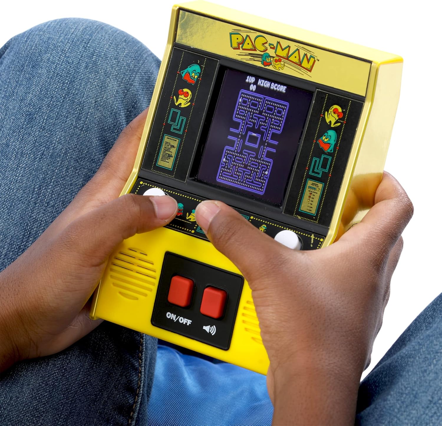 Yellow Retro Mini Arcade Game V70423