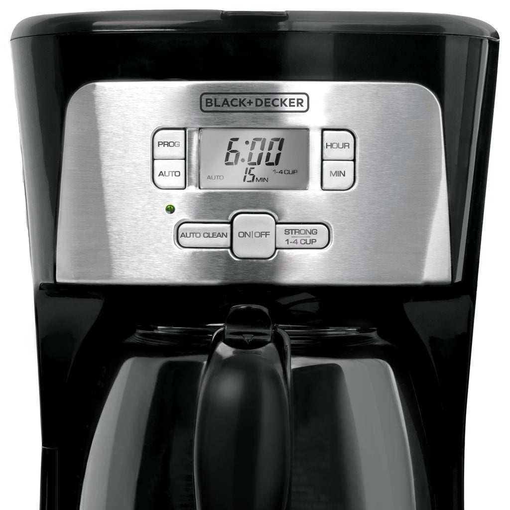 12-Cup Programmable Black Coffeemaker T8740