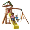 Two Swings, Slide and Rock Wall Playset H239426