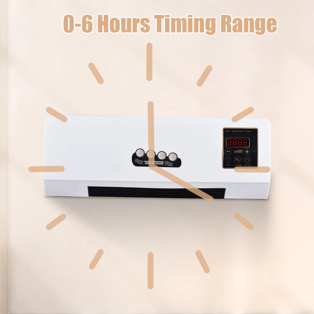 1800W Heater and Air Conditioner Combo, 2-in-1 Electric Cooling and Heating Fan with Remote Control V224718