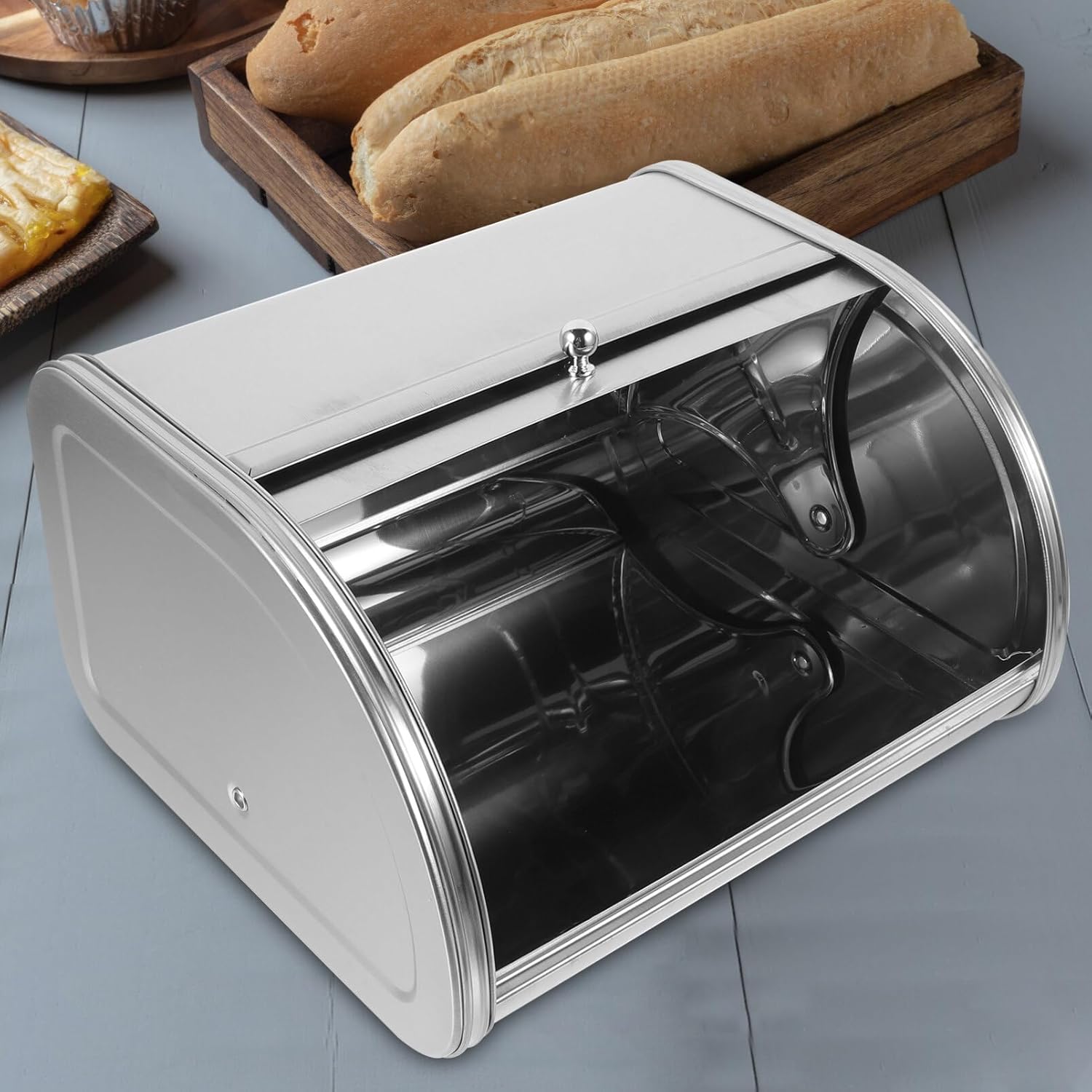 Stainless Steel Bread Storage Container Box with Cover U818