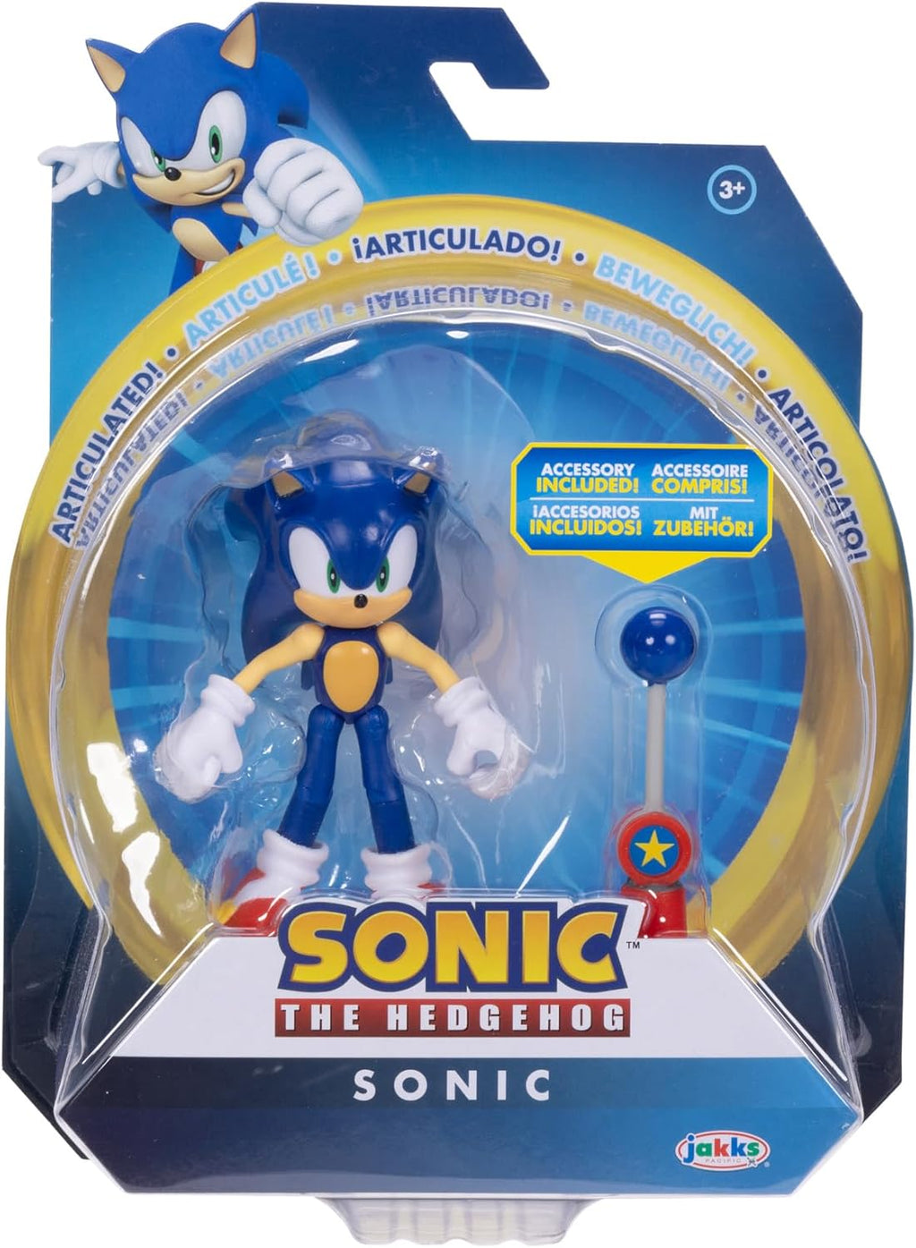 4-inch Sonic Action Figure with Blue Checkpoint Accessory M980