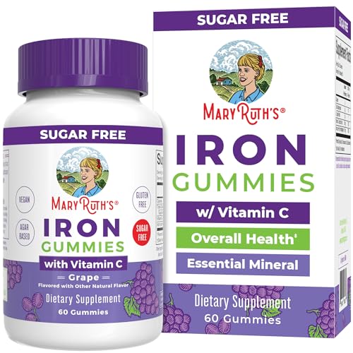 Sugar Free Iron Gummies with Vitamin C, 60 Count Y412191
