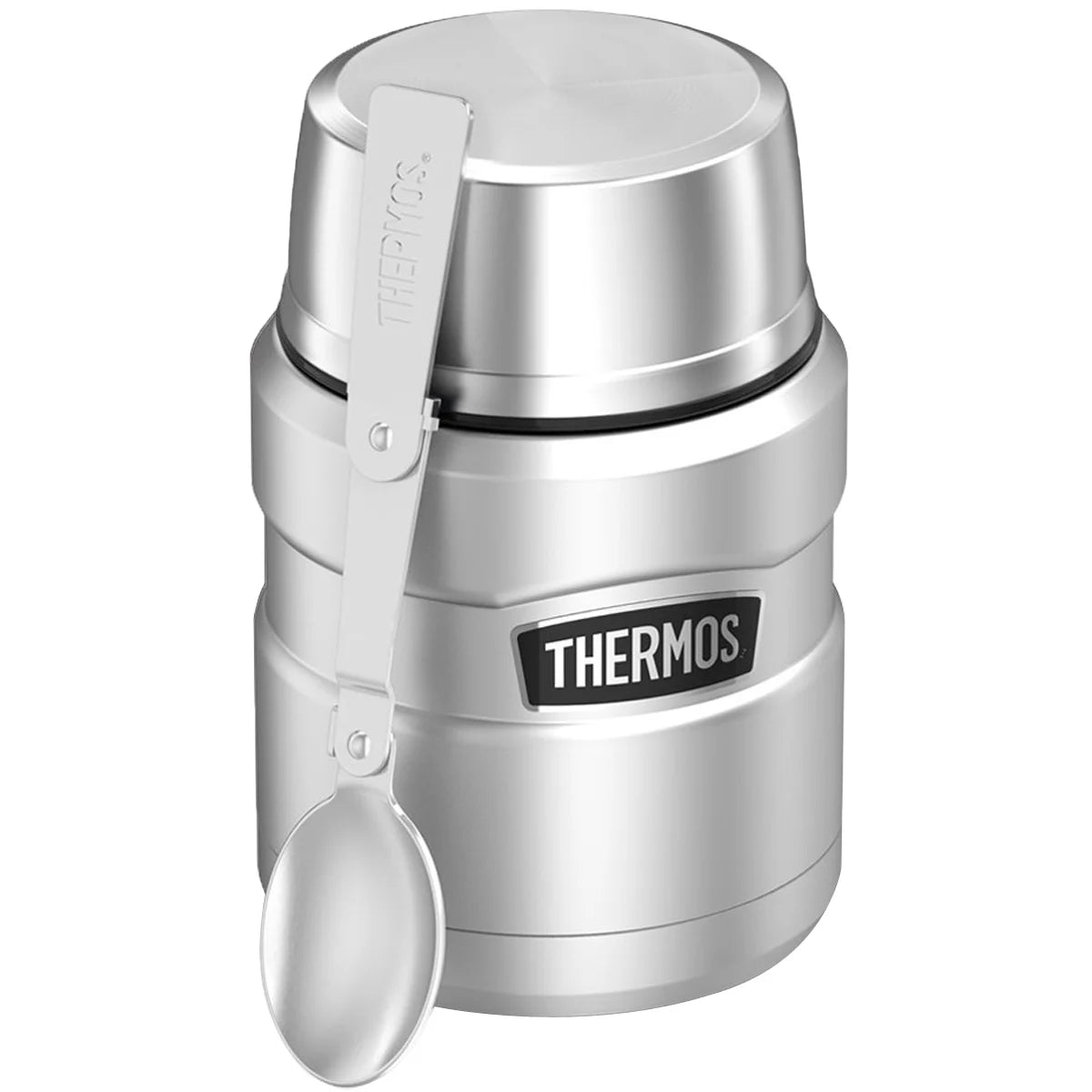 16 Ounce Stainless Steel Food Jar with Folding Spoon Y263196