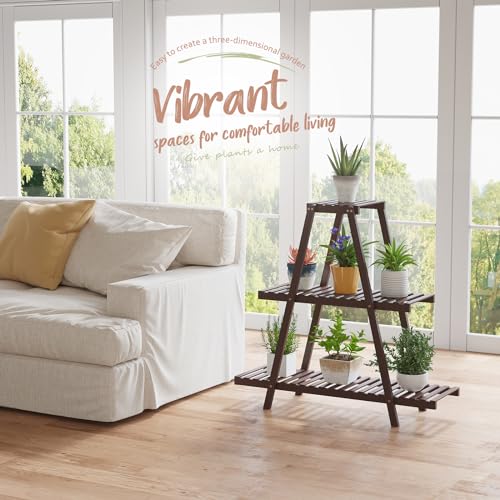 3 Tier 8 Potted Bamboo Plant Stand G140167