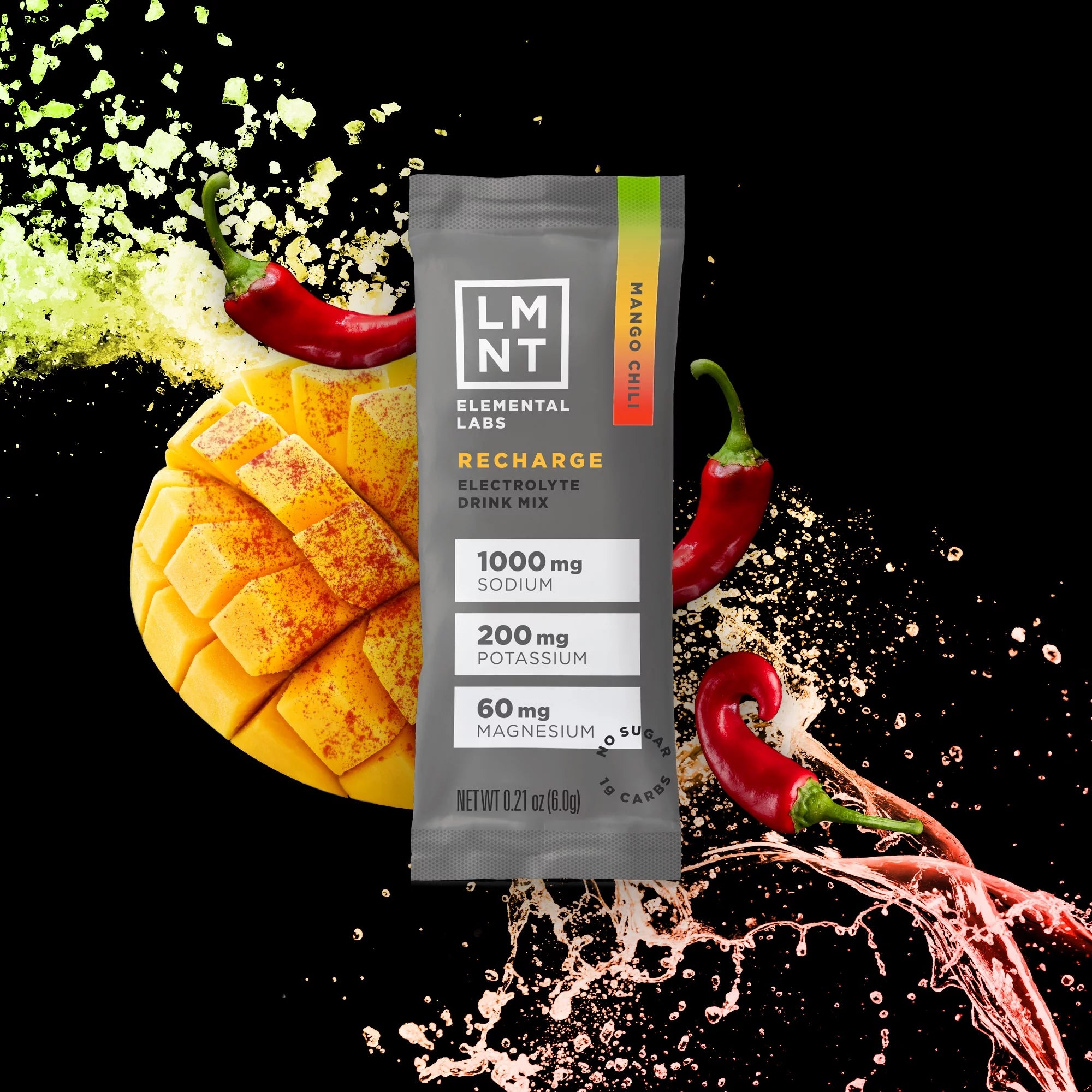 Mango Chili Electrolyte Drink Mix, 30 Stick Packs D647