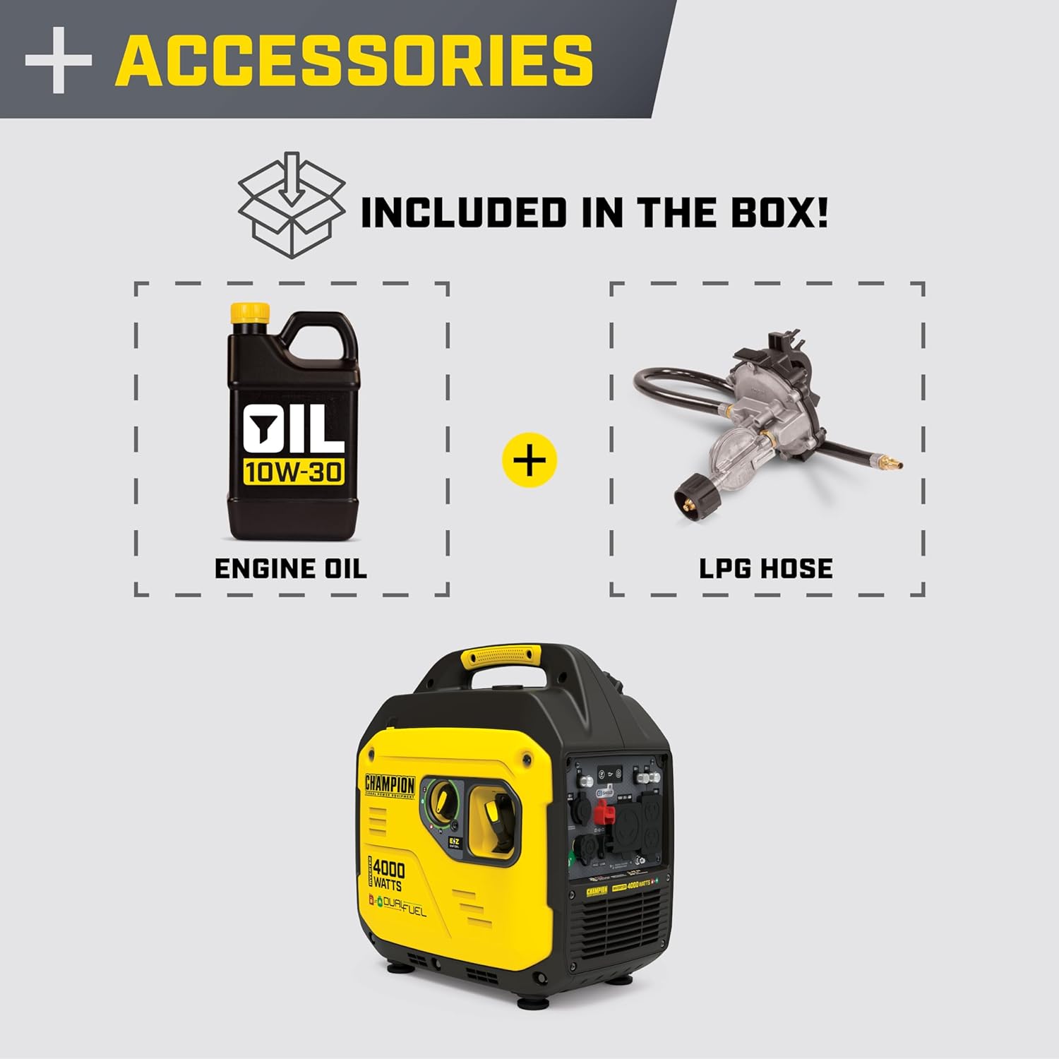 4000-Watt Dual Fuel Portable Inverter Generator E1900