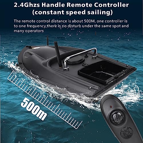 Black Remote Control Fishing Bait Boat C78397