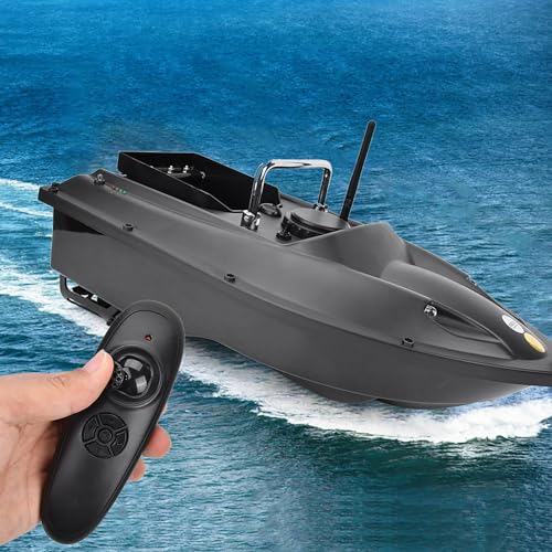 Black Remote Control Fishing Bait Boat C78397