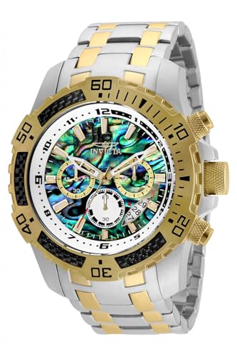 50mm Carbon Fiber Bezel Chronograph Bracelet Watch S66705