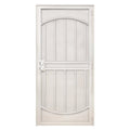 32 in. x 80 in. Navajo White Surface Mount Outswing Steel Security Door with Expanded Metal Screen F711