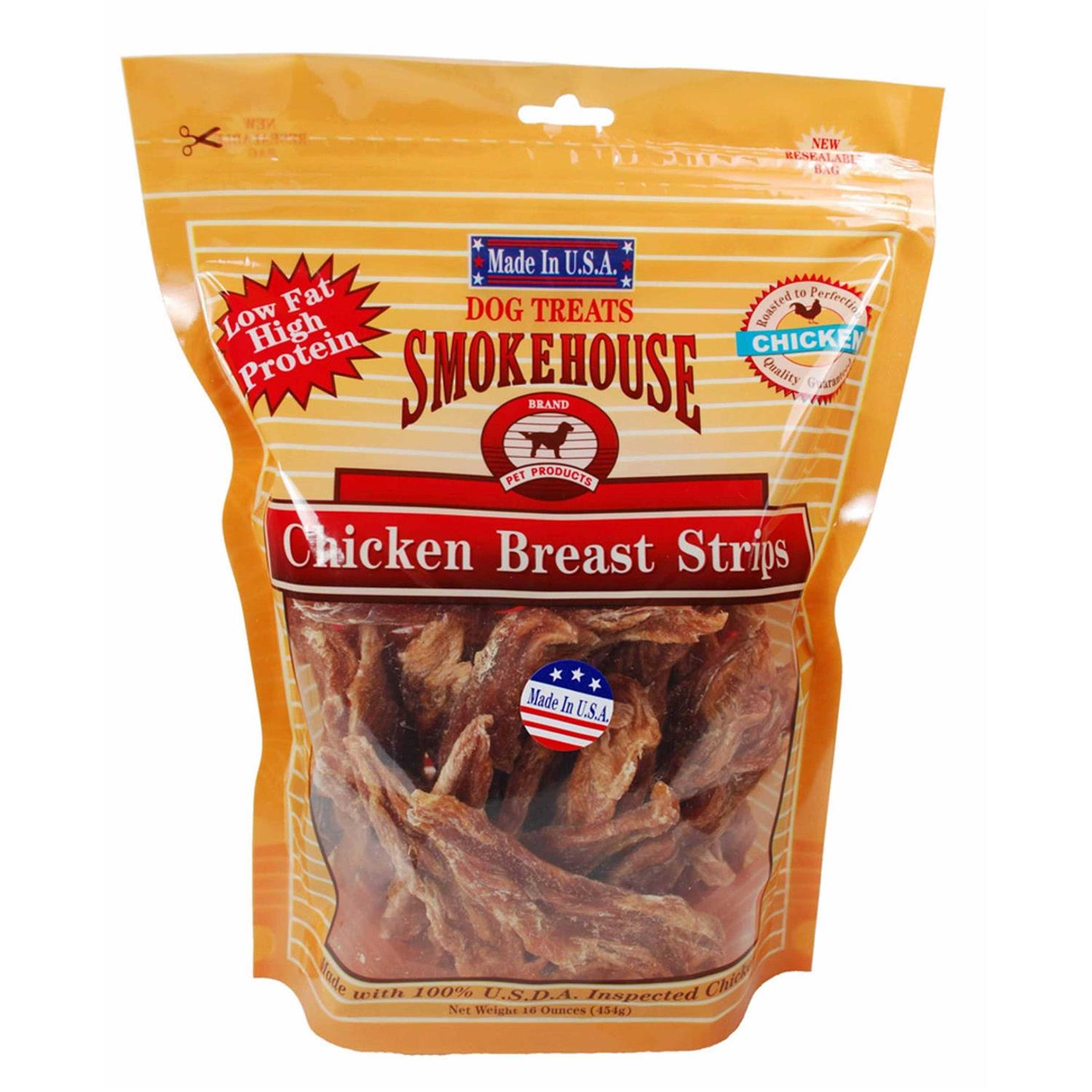 Smokehouse Chicken Breast Strips Dog Treats L3610