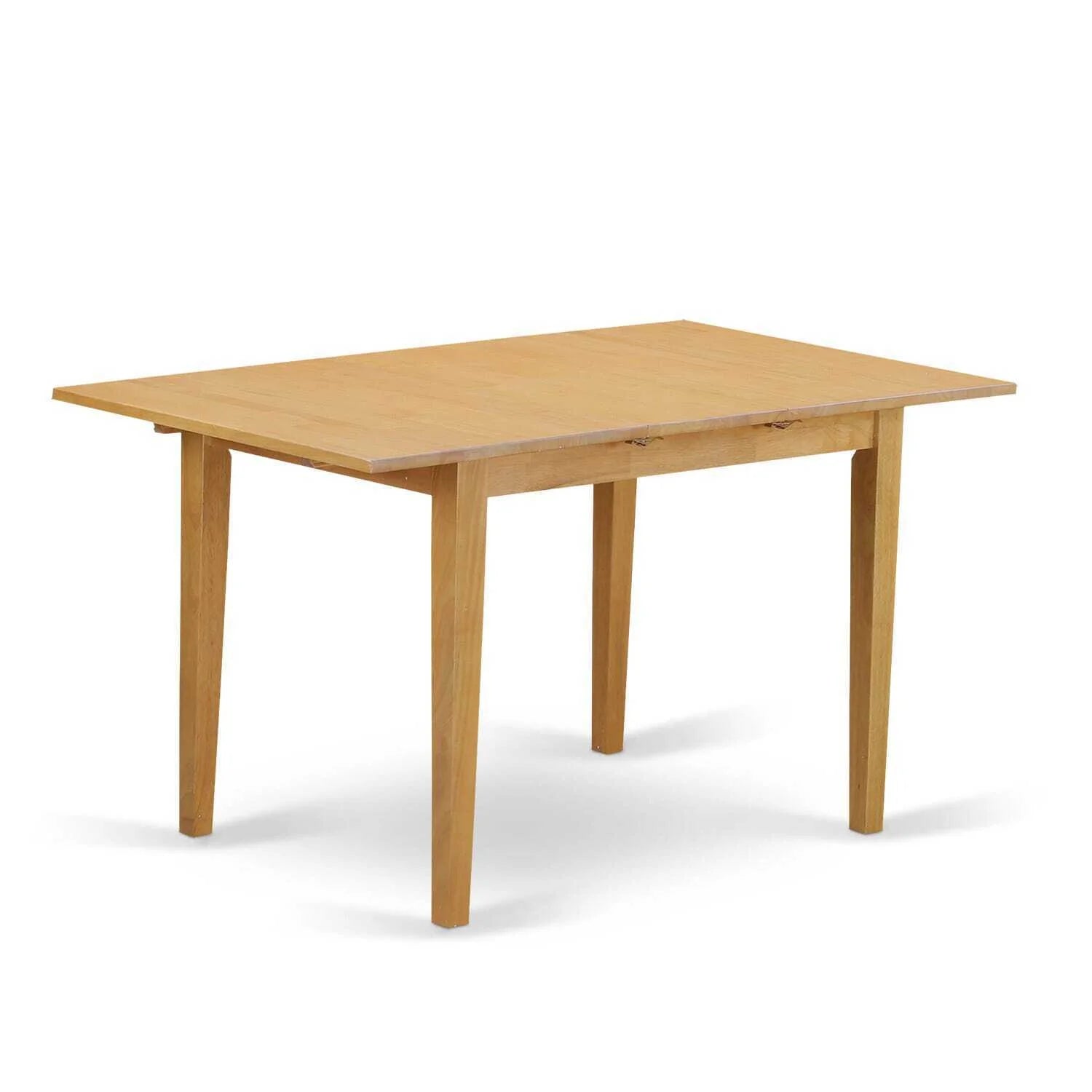 5 Piece Rectangle Kitchen Table with Leaf and 4 Chairs, Oak G246371