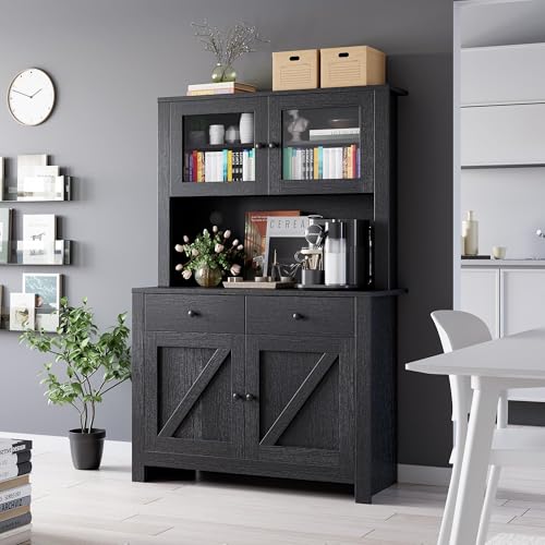 White Freestanding Tall Kitchen Pantry Cabinet with Adjustable Shelves A702