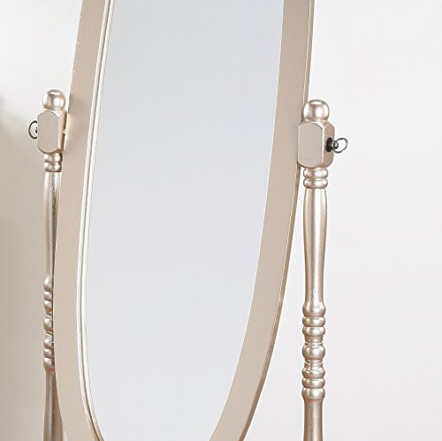 Cherry Finish Wood Cheval Mirror X298776