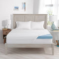 3-Inch White King Memory Foam Mattress Topper Y262