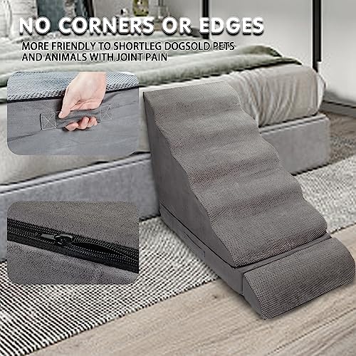6 Step Non-Slip Pet Stairs for High Beds 30-36 inches P10720