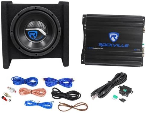 400w 8 Loaded Car Subwoofer Enclosure Mono Amplifier Amp Kit L7290