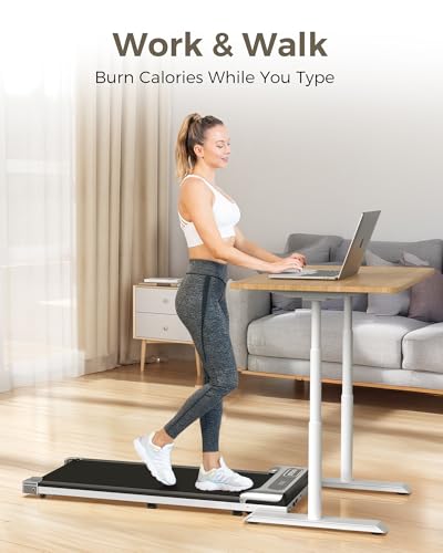Silver 2.5 HP Portable Walking Treadmill with Remote Control and LED Display K20919