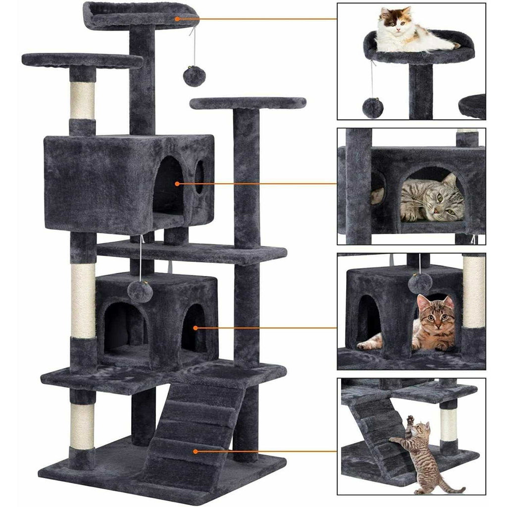 54in Cat Tree Tower Condo Furniture Scratch Post C248