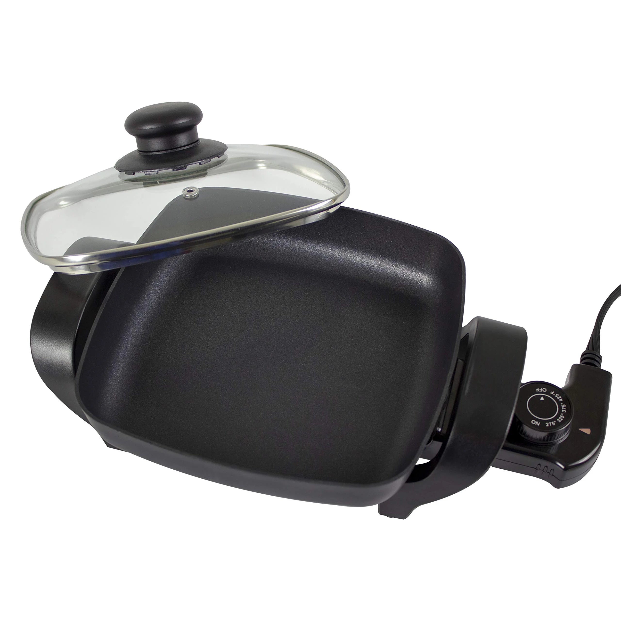 Black 8 inch Electric Skillet 800 watts D904515