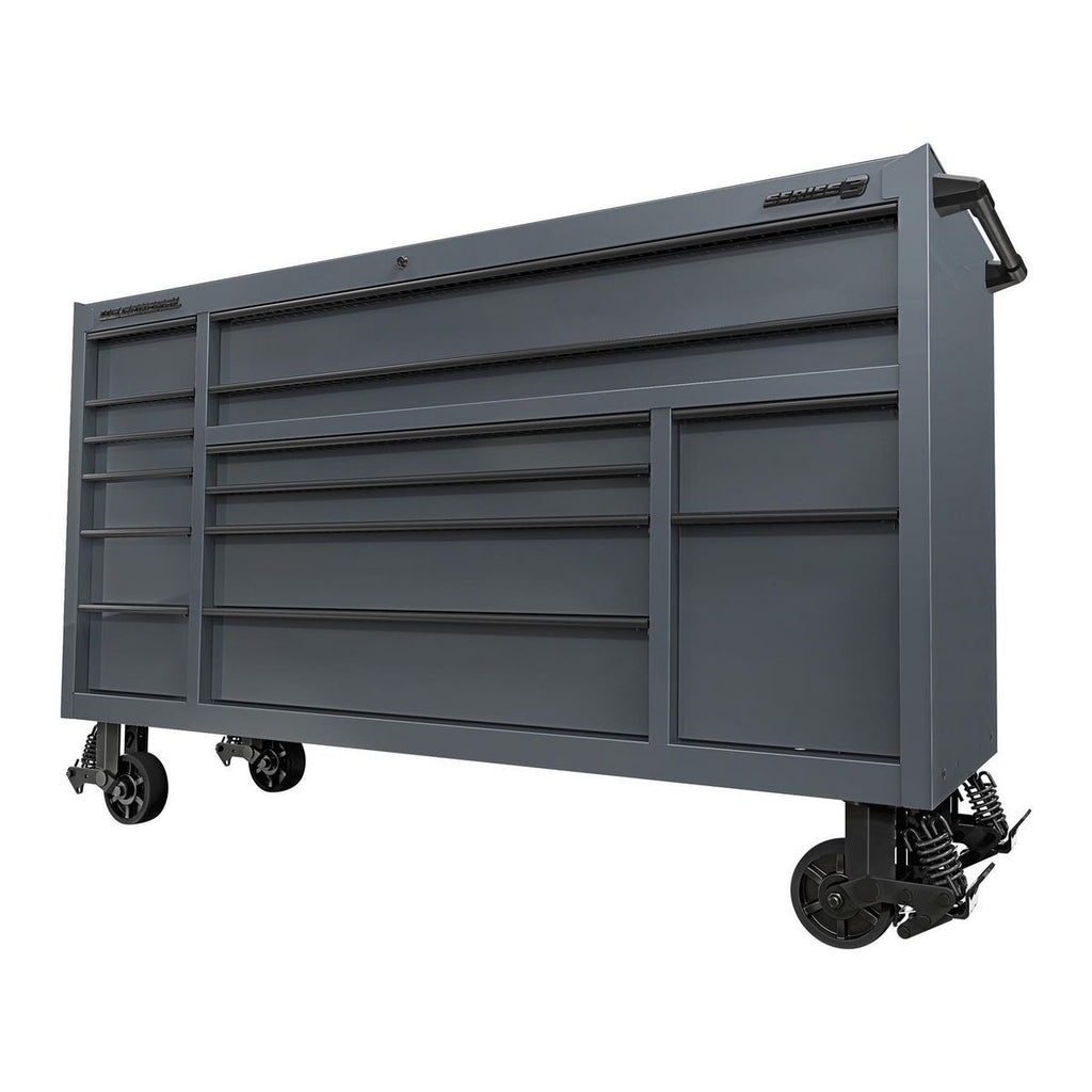 72 in. x 22 in. Triple-Bank Roll Cab, Slate Gray W680232