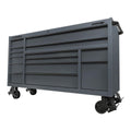 72 in. x 22 in. Triple-Bank Roll Cab, Slate Gray W680232