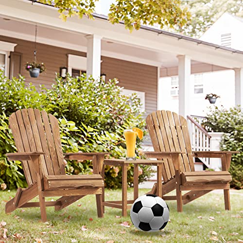 Gray Wooden Folding Adirondack Chairs Set of 2 J137752