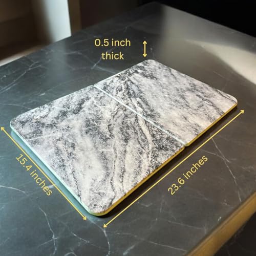 Stone Blue Marble Kitchen Drying Mat Q94561
