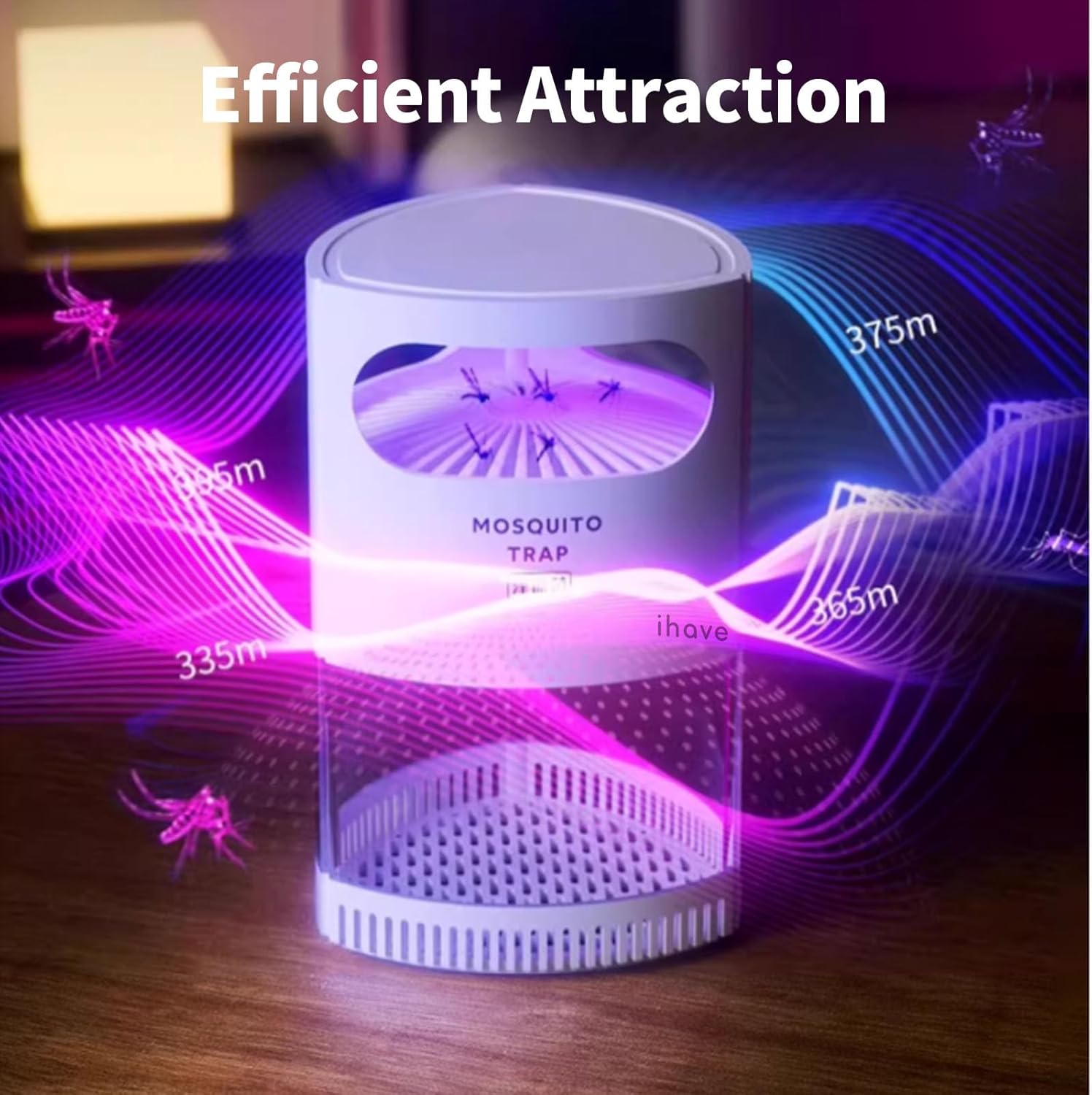 Bug Zapper Indoor with Bug Light, Strong Suction D43500