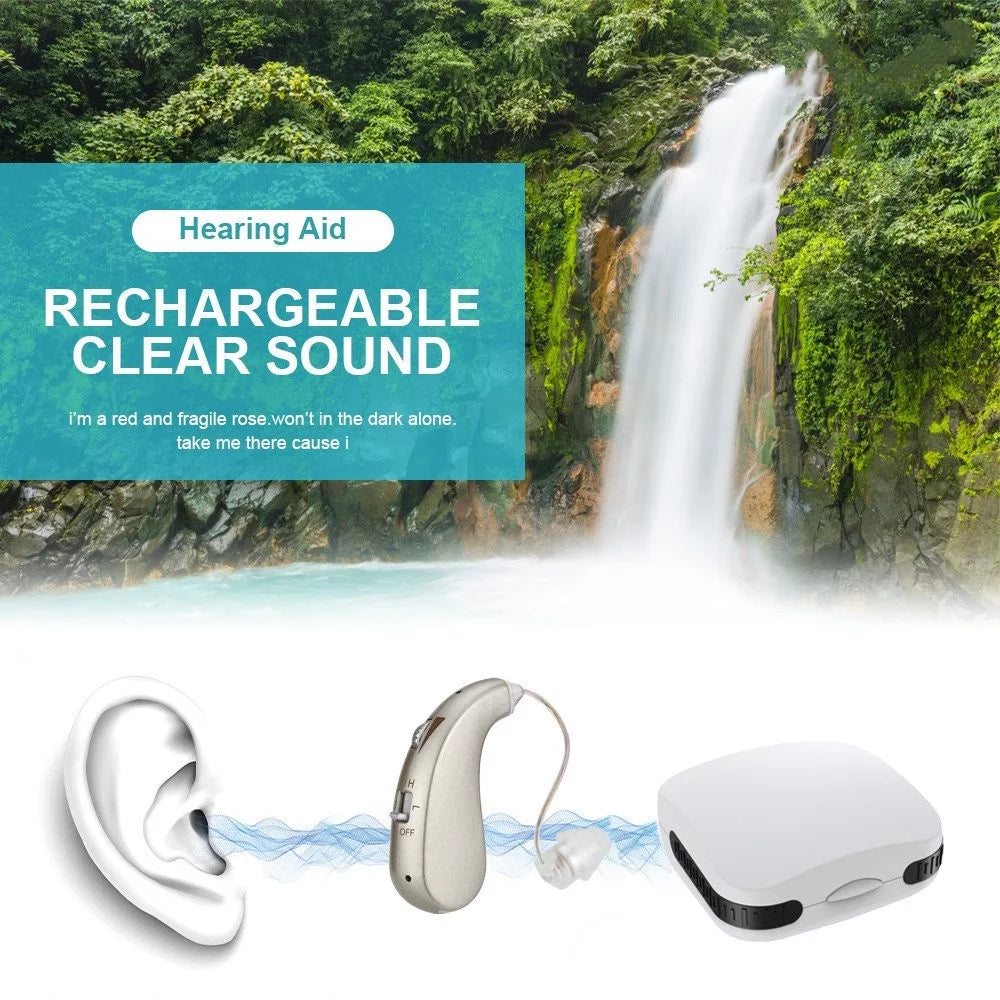 USB Rechargeable Hearing Amplifiers, 1 Pack Q34266