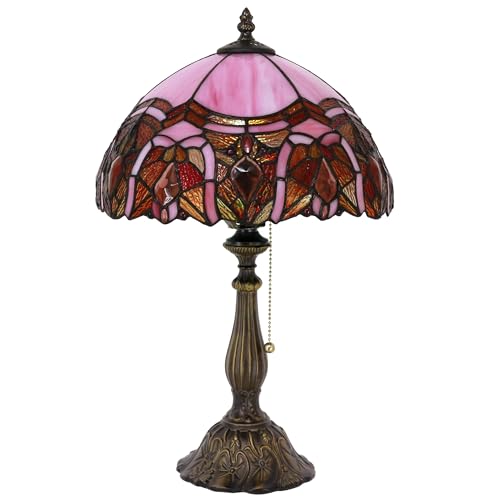 Stained Glass Table Lamp 12X12X19 Inch Sea Blue I491
