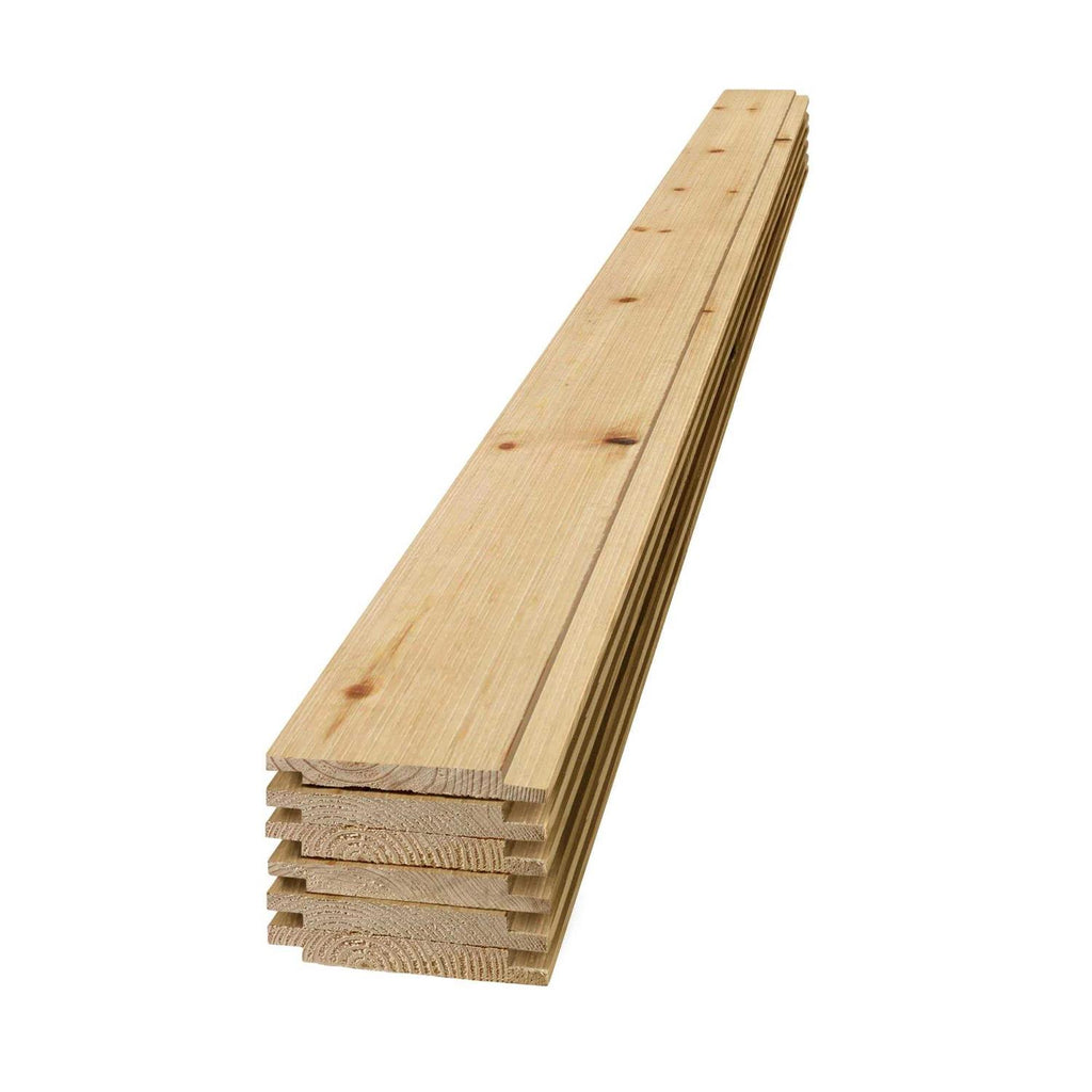 1 in. x 8 in. x 6 ft. Barn Wood Pine Shiplap Board N9895