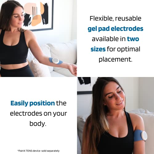 Wireless TENS Unit Muscle Stimulator with EMS Remote Control Rechargeable Electrode Pad W9825