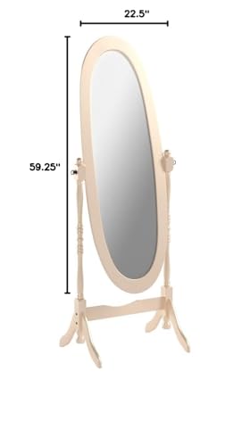 Cherry Finish Wood Cheval Mirror X298776