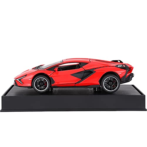 Blue Metal Model Car with Light and Sound Pull Back Toy Car T141682