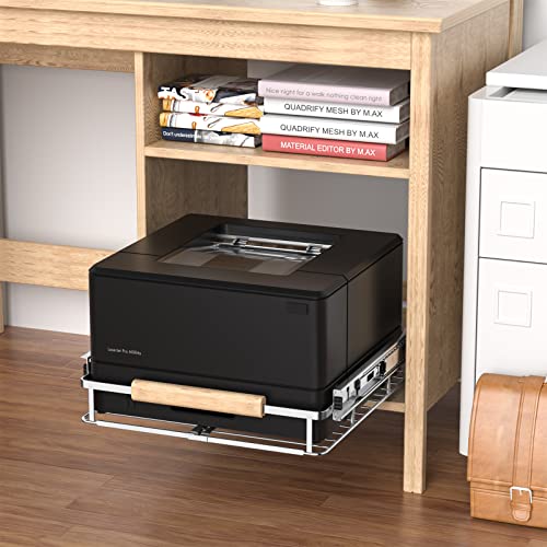 Extendable Slide Out Cabinet Organizer Pull Out Pantry Shelves Drawers Under Sink Sliding Basket, Adjusted Width 16.1"-26.3", 2 Pack D751