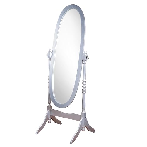 Cherry Finish Wood Cheval Mirror X298776