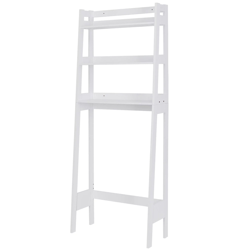 White 3-Tier Wooden Over-The-Toilet Storage Shelf C868