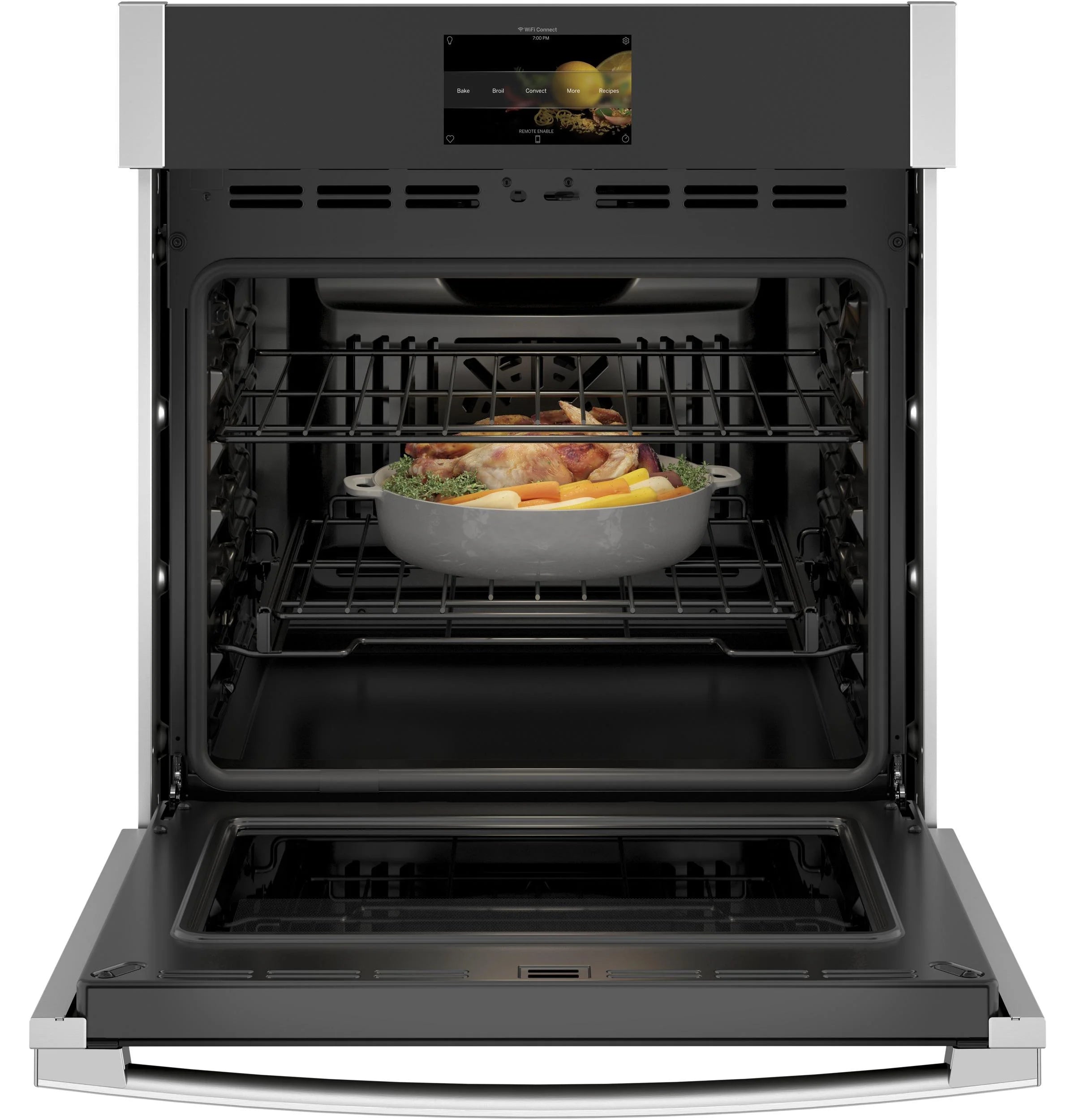 Black Stainless Steel Single Wall Electric Oven A30371