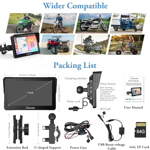 7 inch Waterproof Touchscreen GPS Navigation Q740605