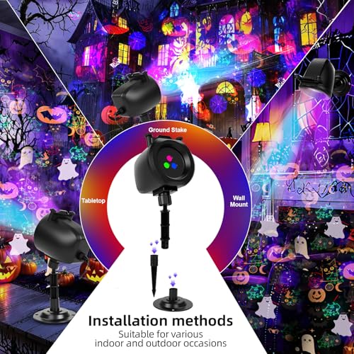 Red Green Blue Laser Motion Projector Lights with Remote F64386