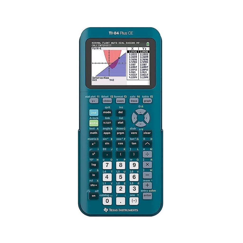 Teal Handheld Graphing Calculator Z201
