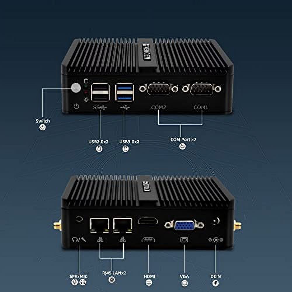 32GB DDR4 RAM 512GB SSD Fanless Mini PC Z968